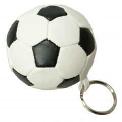 M160542 Weiß/schwarz - Soft-Fußball Schlüsselanhänger - mbw